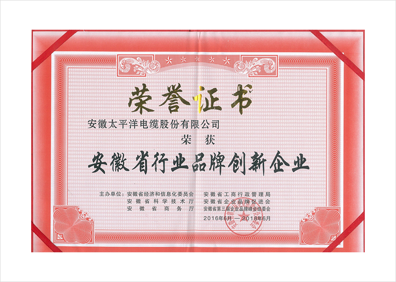 安徽省行业品牌创新企业